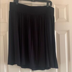 Lane Bryant Black Mini Skater Skirt